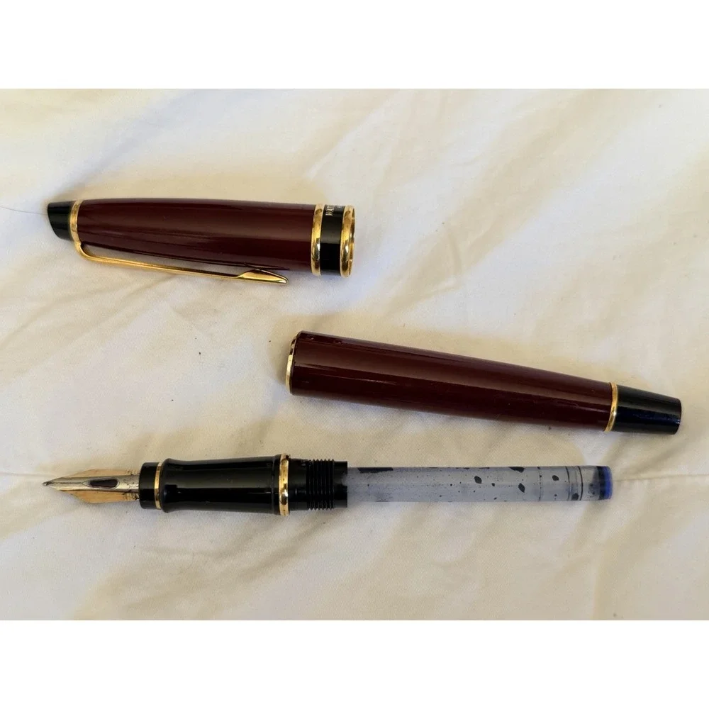 Waterman Expert I Fountain Pen Burgundy Gold Trim 1st Gen Vintage France